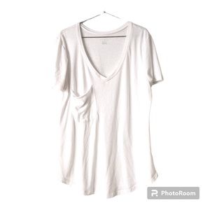 Z Supply White Pocket Tee Size Large